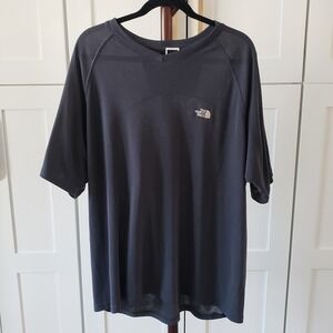 North Face Shirt Mens XL Gray Performance Short Sleeve Stretch Athletic Tee